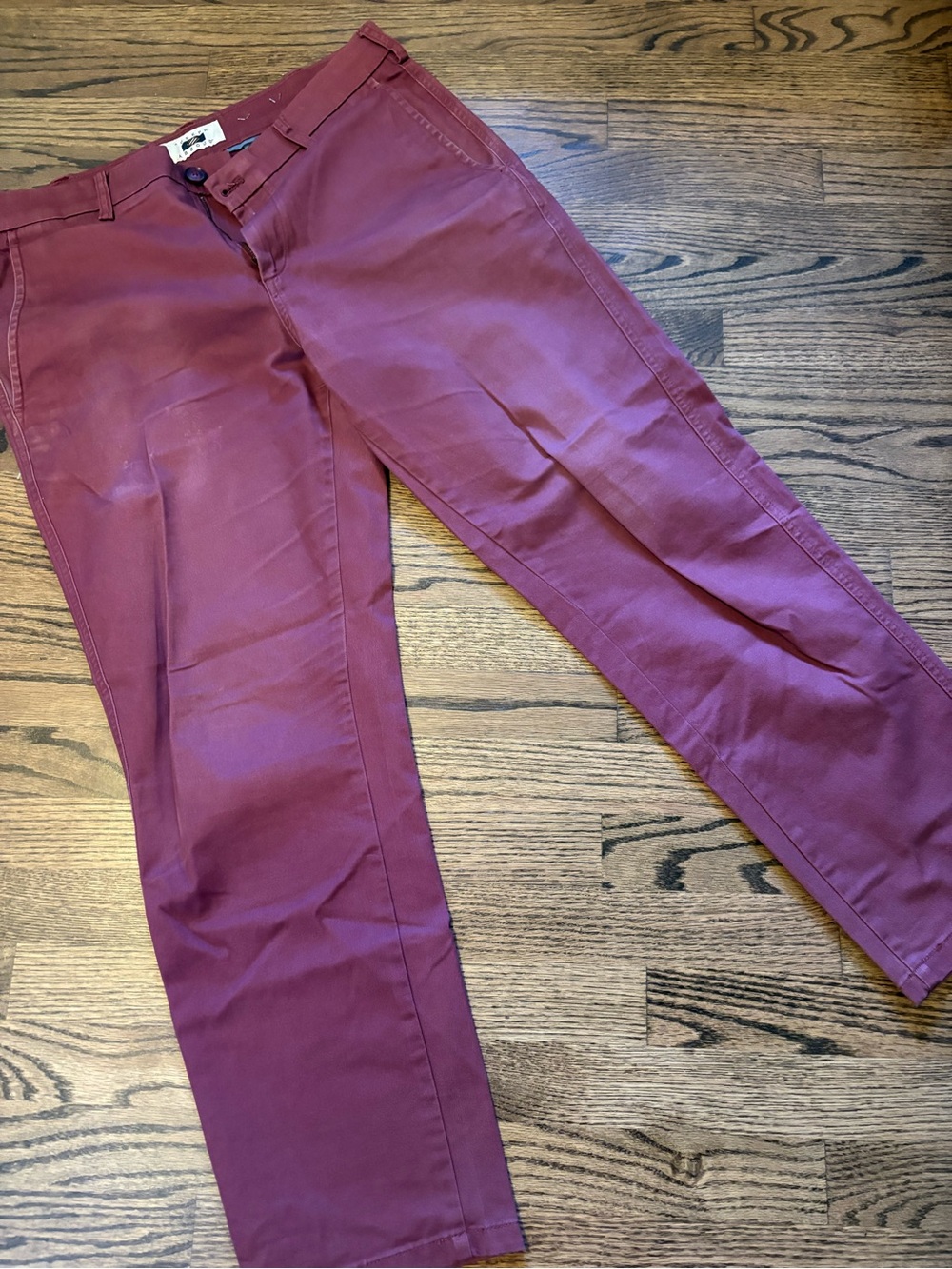 Joseph Abboud Men's Burgundy Chinos 34x30